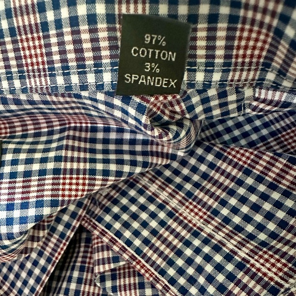 Esquire Men’s Performance Slim Fit Plaid Dress Shirt - Picture 5 of 12